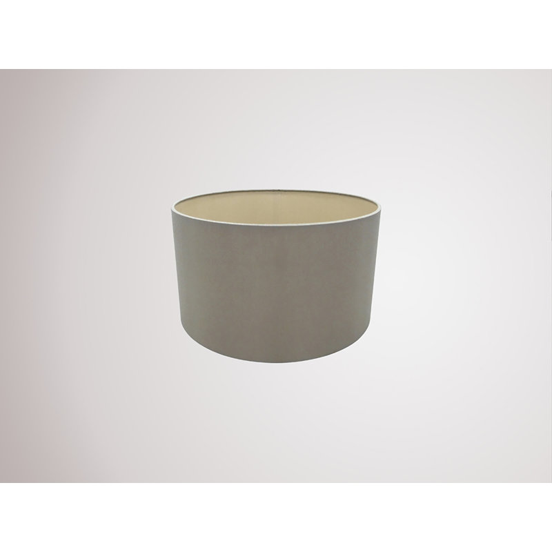 Cotton Drum Lamp Shade, 17cmH x 30cm W x 30cm D, Taupe