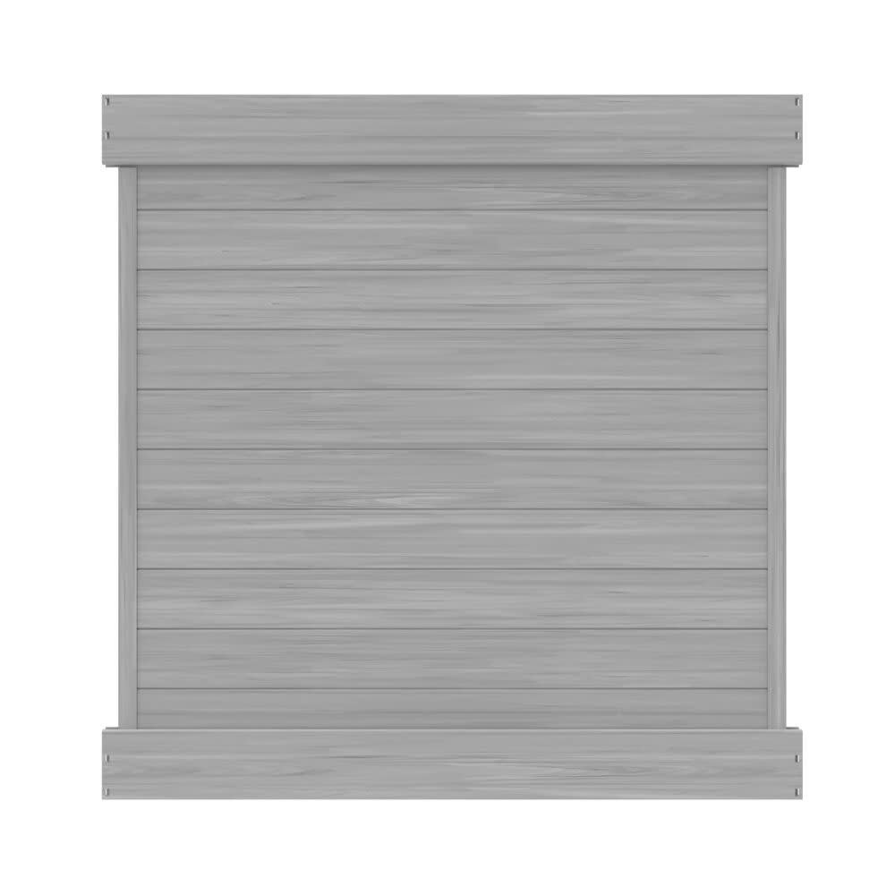 Horizontal Fence Driftwood Vinyl Privacy Panel Kit Barrette Outdoor Living 