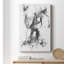 Graphite Abstract II - impression sur toile tendue-928101773