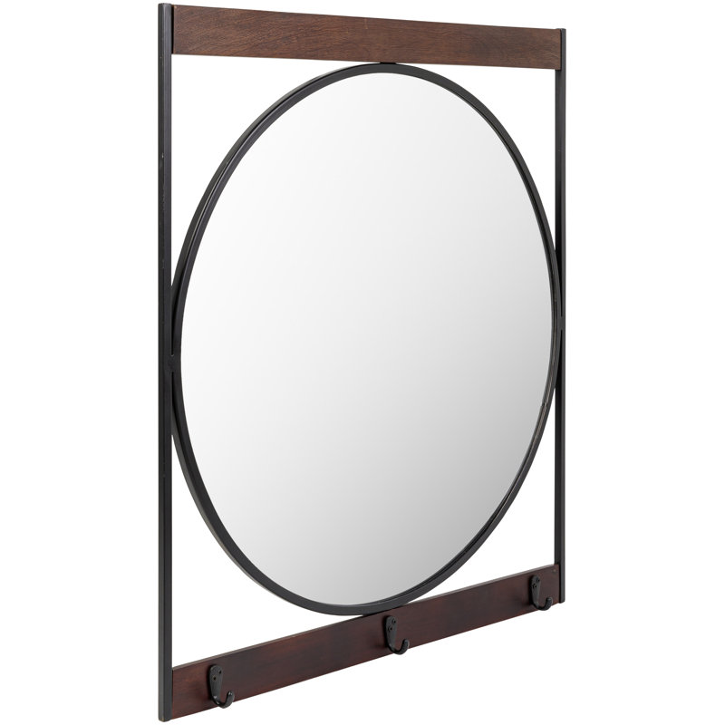 Rectangle Metal Wall Mirror, 34" x 30"