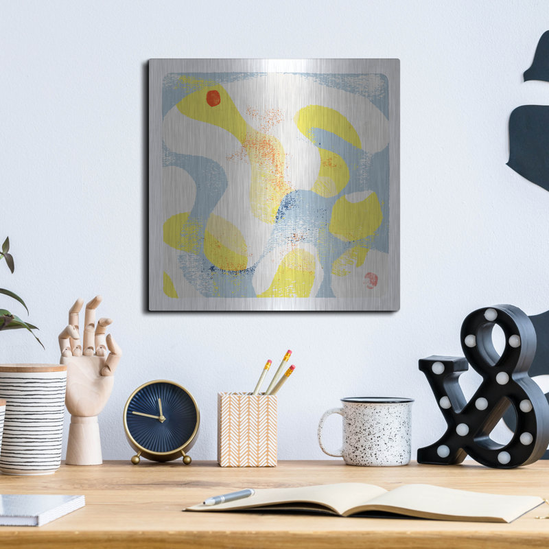  «Mixed Serendipity 3» par Laura Gibson, art mural en métal, 12 po x 12 po, H 12 po x l 12 po