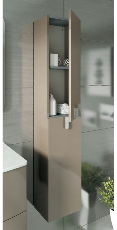 Remy Solid Wood Bathroom Cabinet, Brown
