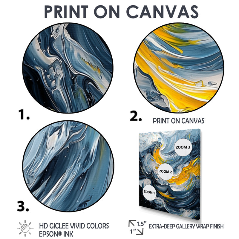 Nudd - Abstract Canvas Art Print, 40" H x 30" W, Single Picture Framed Print, White
