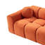 Canapé 3 places avec 2 coussins (orange)