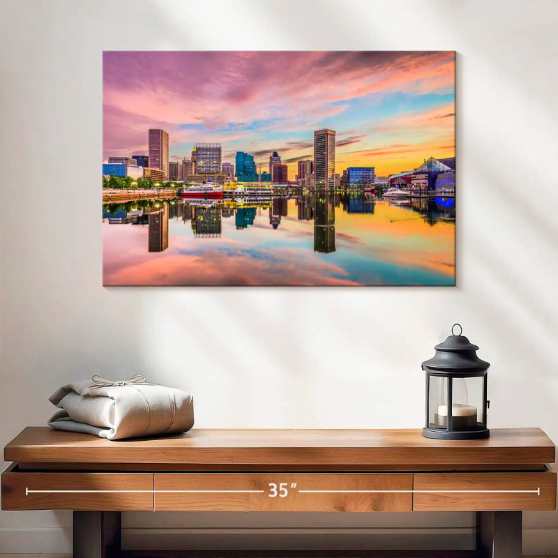 Reflet de Nicci Baltimore City, H 16 po x l 24 po