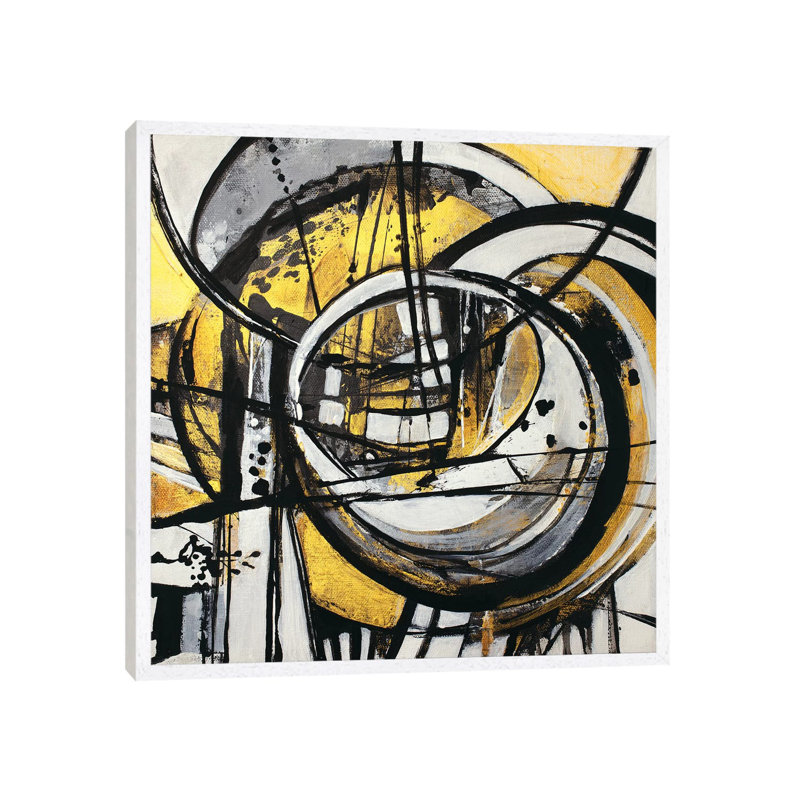 Love Calls By Name No.1 by Jude Remedios - Painting on Canvas, 93.98cm H x 93.98cm W x 3.81cm D, White Framed