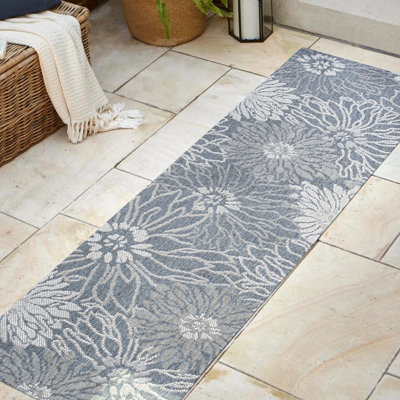 Tapis bleu marine / gris Jarien