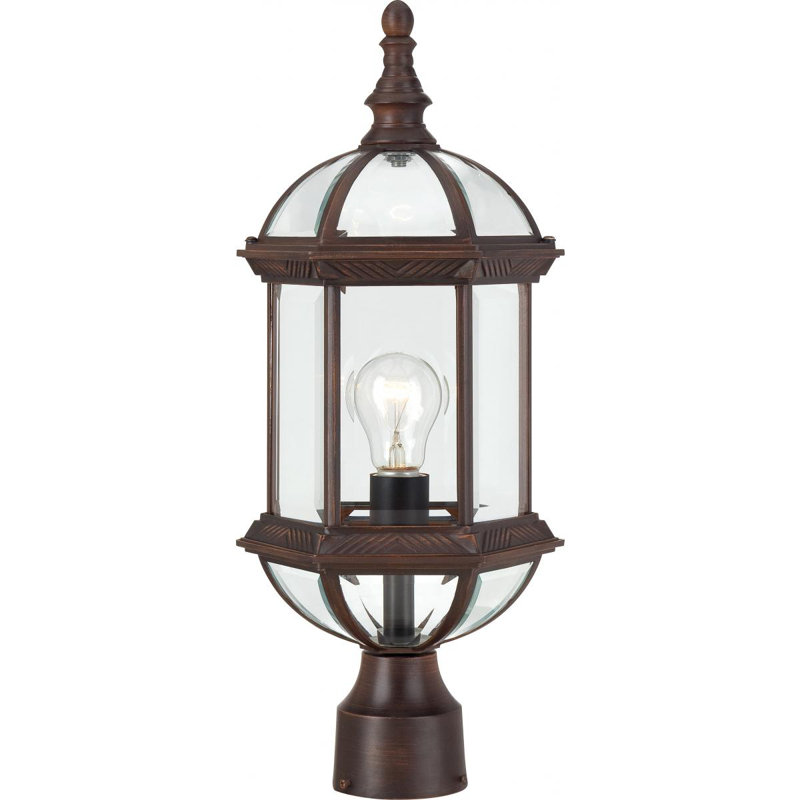 Quonset Lantern Head, Textured Black, Clear