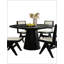 Table de salle à manger ronde noire