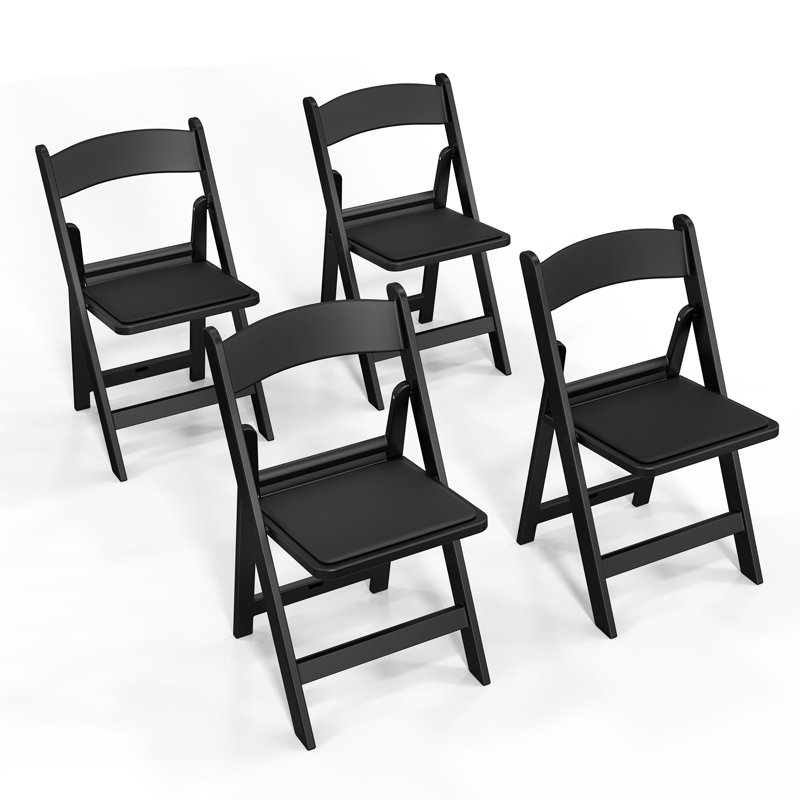 Ensemble de chaises pliantes Moncalieri, Noir