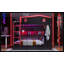 Lit superposé grand sur grand avec lit gigogne et tablettes de rangement, lits superposés en bois massif avec crochets, aucun sommier nécessaire, noir et rouge-2028340104-2028340107