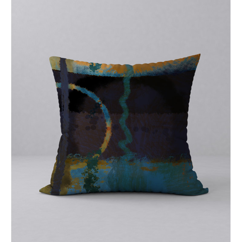 Housse et insert de coussin carré 20e siècle Outrageous, 20 po X 20 po