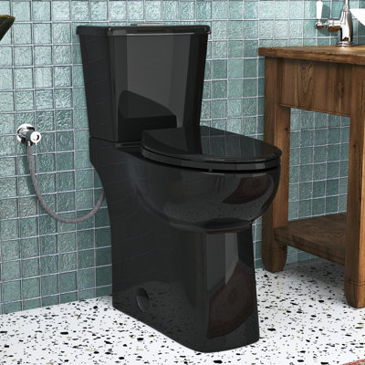 Los Flexi Two-Piece Extra High Toilet for Tall Users & Seniors with Siphon Jet, Soft-Close Seat, and Skirted Design