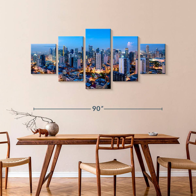 Makati Business District, 42" H x 92" W