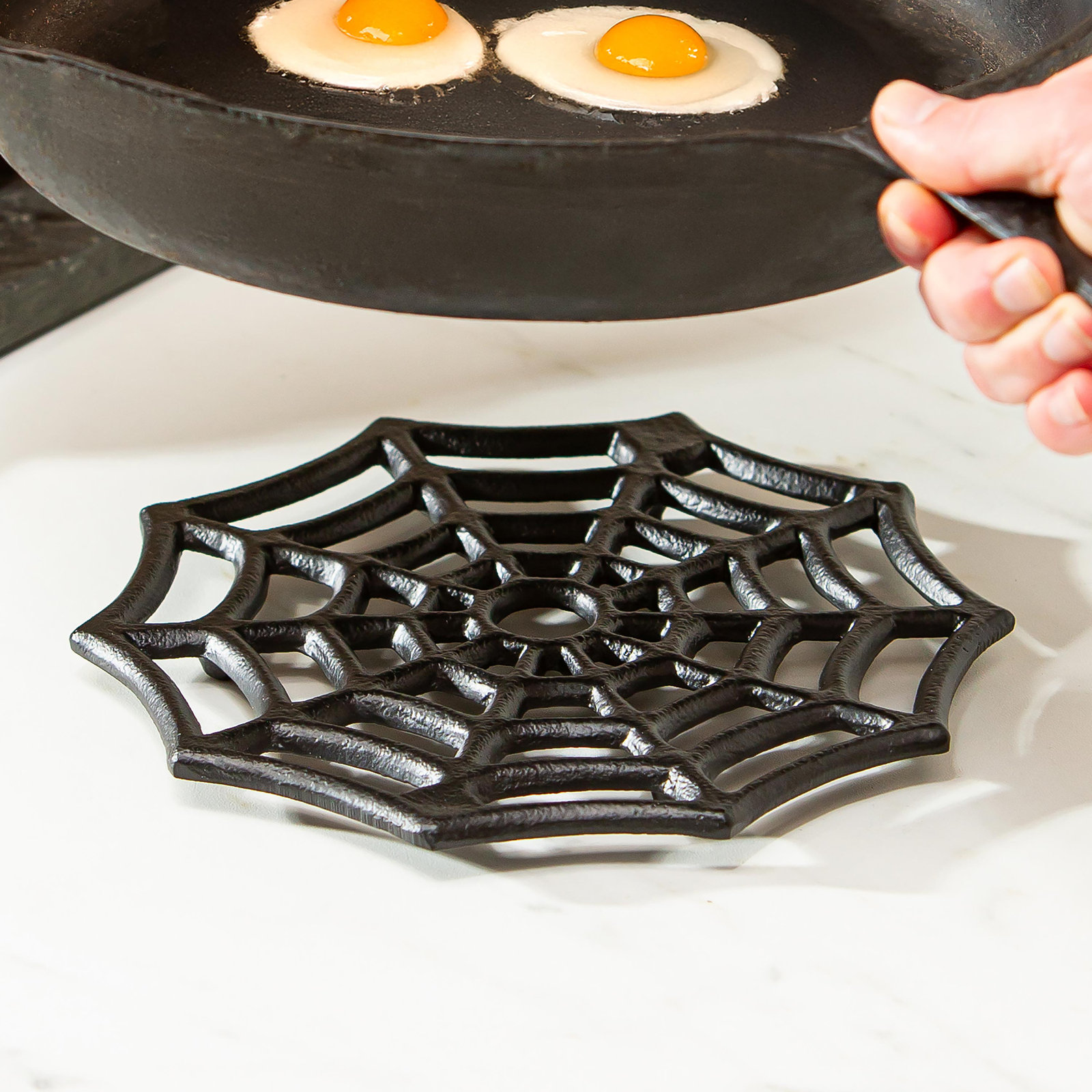 Spider Web Metal Trivet