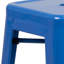 Kai Industrial Style Bar Stool - Set of 4 - Modern Metal Counter or Bar Height-1394825059-1394825064