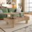 Lift Top Coffee Table For Living Room 42" - Fluted Panel Hidden Storage, Silent Hydraulic Lift, Curved Safety Corners, 5 Min Assembly (27"W X 13-18.9"H)-949047394