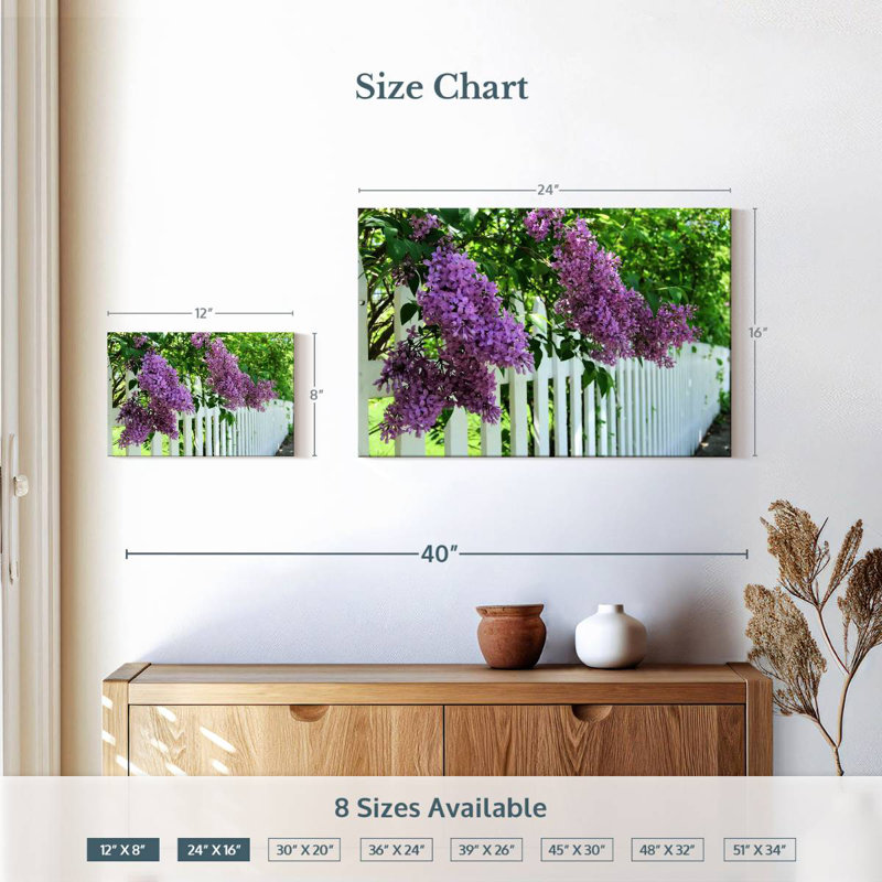 Clôture Harnek lilas, H 16 po x l 24 po