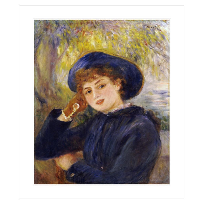 Portrait de Madamoiselle Demarsy par Pierre-Auguste Renoir, impression giclée encadrée, H 39,14 po x l 33,5 po
