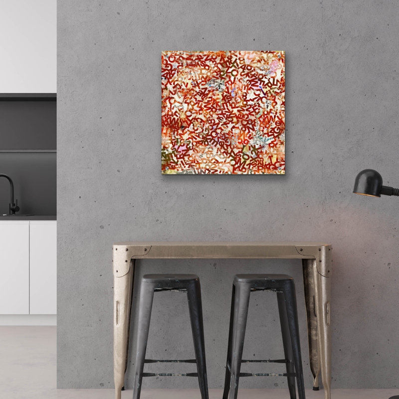  «Eloquent Symphony X2» par Laura Gibson, art mural en verre acrylique, 24 po x 24 po, H 24 po x l 24 po