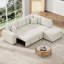 Canapé modulaire rembourré 4 pièces avec repose-pieds-102402905