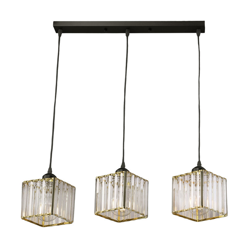 3 - Light Pendant, Black, Matte Black