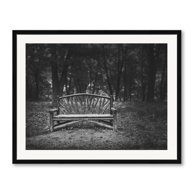 «A Place to Sit 6» par Scott Norris - photographie, H 24 po x l 30 po, Papier avec cadre noir