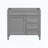 Bathroom Vanity Cabinet Only with Two Drawers, Tip-Out Drawer and Door Organizer, Solid Wood Frame, Gray-135637711
