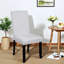 Ensemble de 4 chaises de salle à manger élégantes et modernes, en bois d'hévéa avec siège rembourré, pour la maison et la cuisine