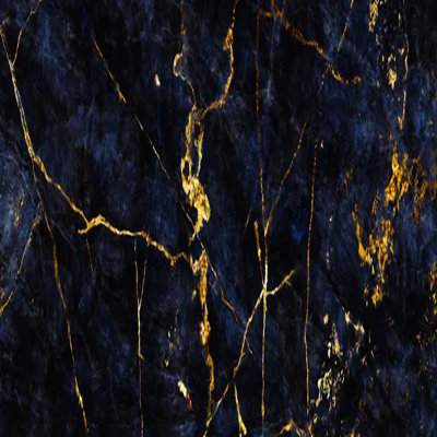 Navy Blue And Gold Marble Wall Mural Luxury Dark Abstract Stone Statement Wallpaper For Living Room Bedroom Bathroom Accent Wall