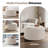 27.5'' Upholstered Round Tufted Ottoman With Storage-332046414