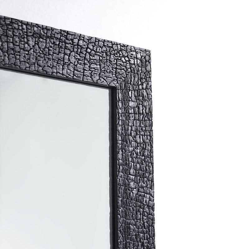 Rosella Wood Flat Wall Mirror, 184cm H x 49cm W