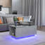 Table basse à plateau relevable avec station de charge et lumière DEL RVB, compartiment caché-772118803