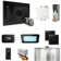 Bliss Max Steam Shower Control Package with iSteamX Control and Steamhead in Black Brilliant Black