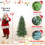 Arbre de Noël artificiel 6 pi, 1168 pointes de branches, pin à charnières luxuriant avec aiguilles mixtes en PE + PVC, arbre de Noël à assemblage facile avec support en métal robuste pour la décoration de Noël intérieure