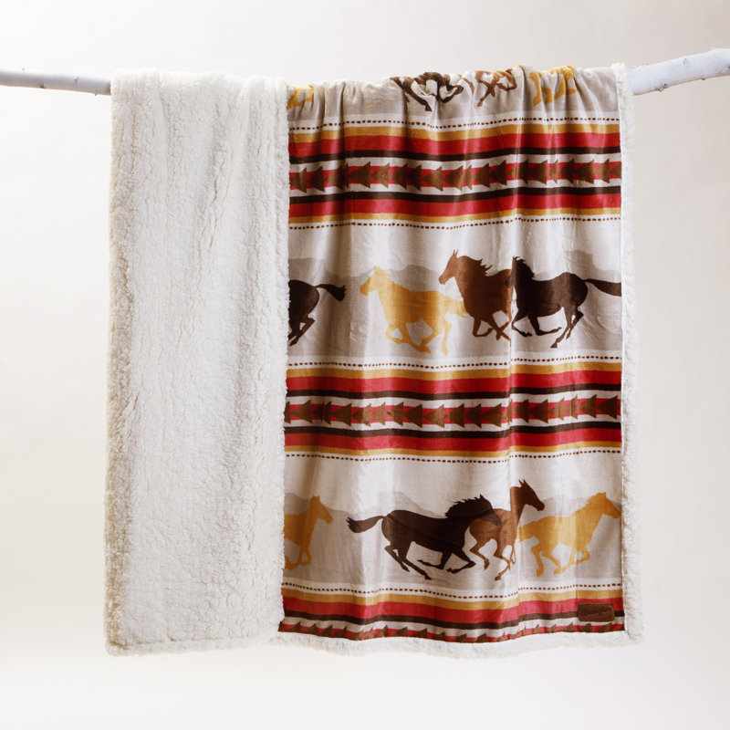 Wrangler Running Horses Throw