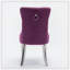Chaise de salle à manger rembourrée en velours moderne avec anneau à tirer (ensemble de 2)-1415673428-1415673423