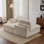 Double méridienne intérieure, canapé-lit surdimensionné rembourré en nuage, canapé-lit luxueux à assise profonde, méridienne modulaire, causeuse en velours côtelé-1163346626