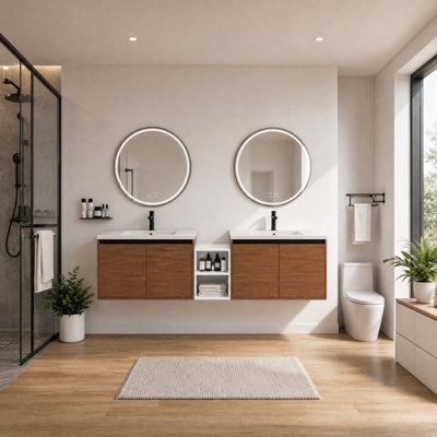 Single Bathroom Vanity with Ceramic Top