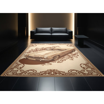 Tapis damassé rétro pour voiture et transport