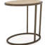 Table de chevet à plateau en métal / bois Tamel, base compacte et polyvalente, 14,26 po de profondeur, 22,02 po de largeur, 23,5 po de hauteur