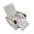 1Pc Swivel Gliding Recliner Faux Leather Upholstered Solid Rubberwood Arms Luxurious Living Room Furniture, Smoke Color-627143873