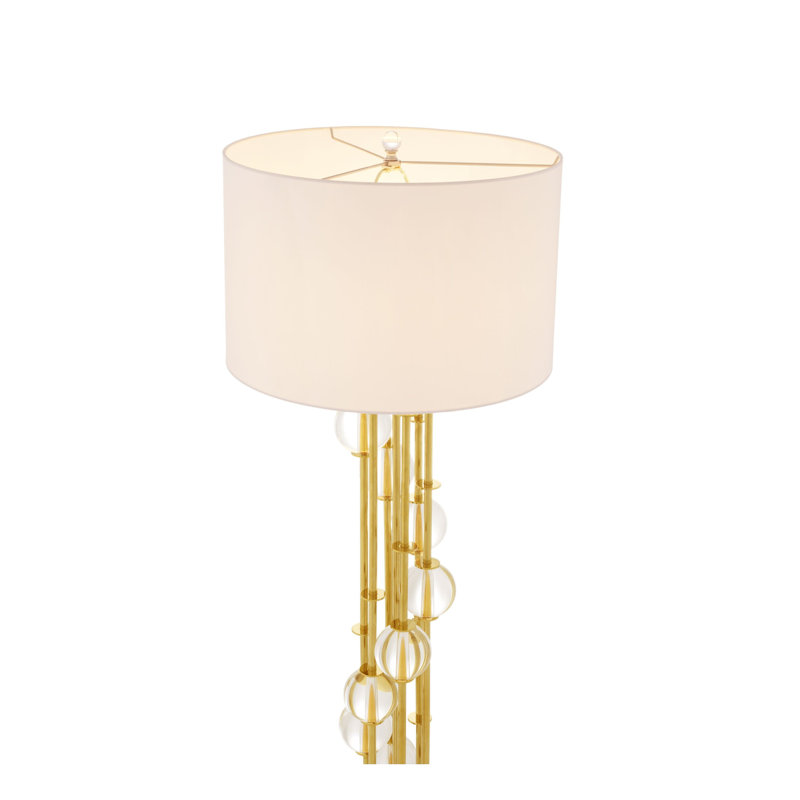 Lampe sur pied Lorenzo, Or