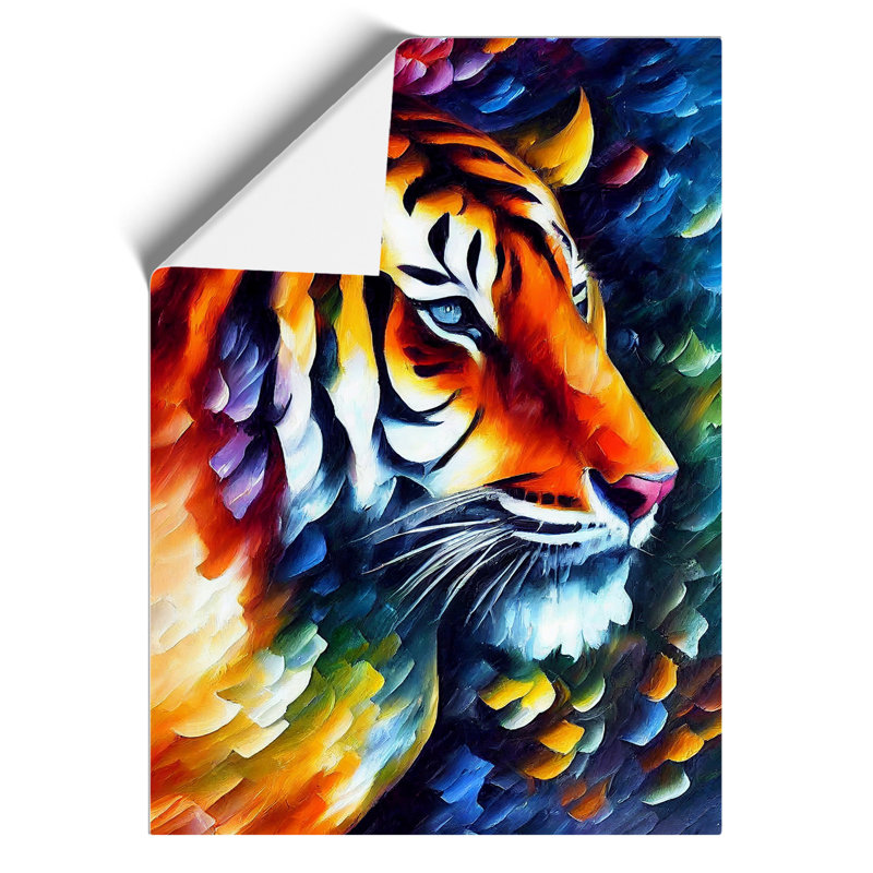 Tiger Portrait No.3 - Wall Art, Paper, 29.7cm H x 21cm W, No Matte