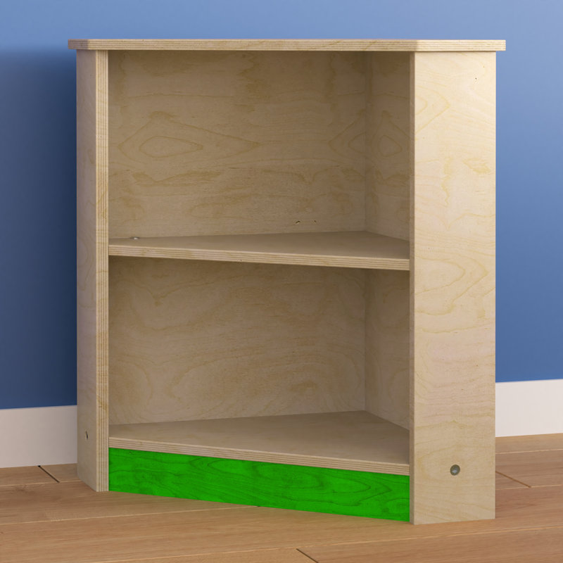 Bright Beginnings Commercial Grade Two Tier Wooden Corner Kitchen Cabinet