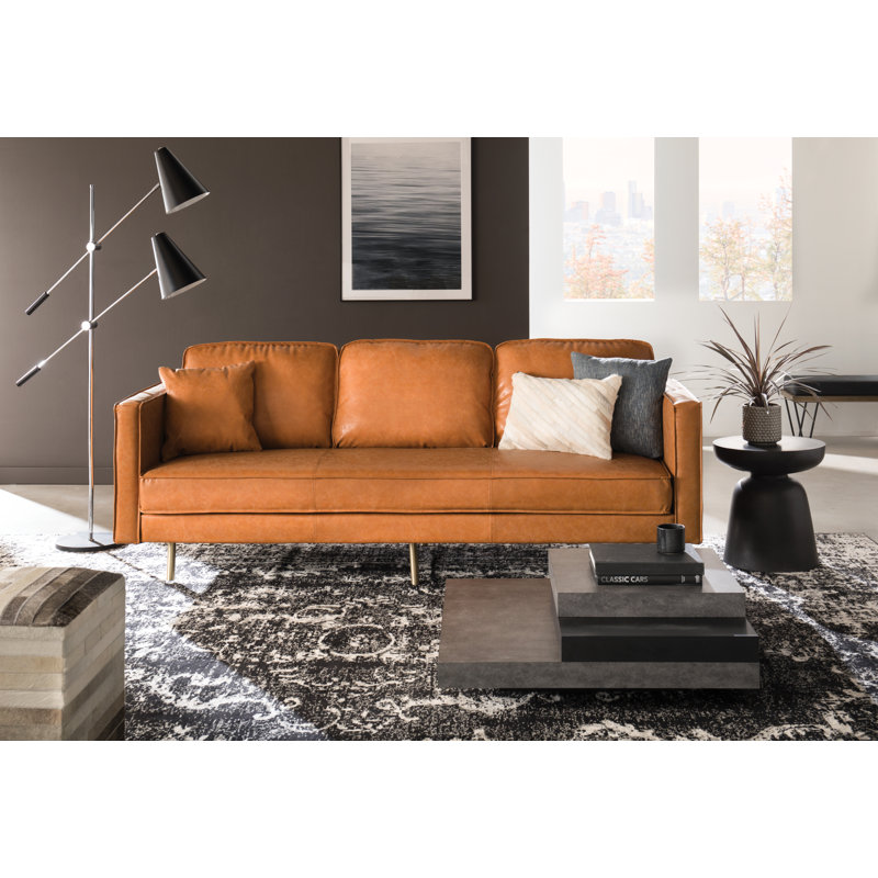 Nima Concrete Top End Table - Black