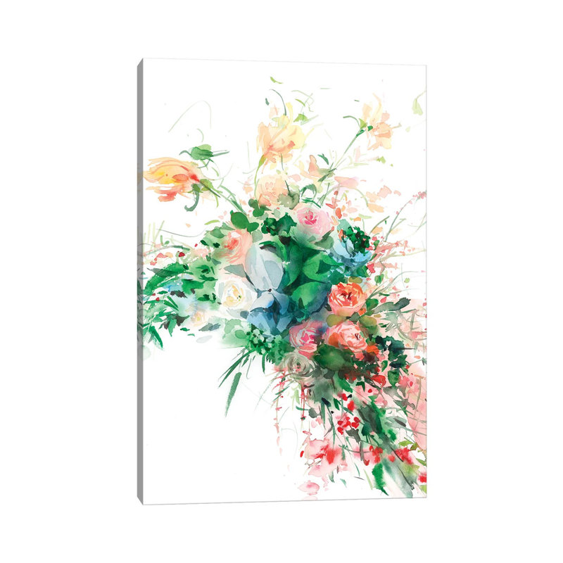 Crushed Coral by Gosia Gregorczyk - Wrapped Canvas Painting, 20.32 cm H x 30.48 cm W