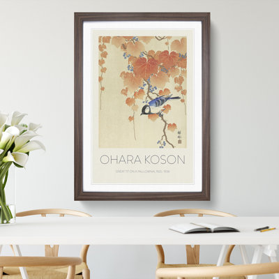 Great Tit On A Paulownia Branch by Ohara Koson - Single Picture Frame Print