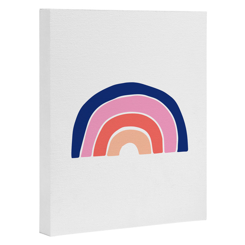 Brierfield Dreams Rainbows, impression sur toile, H 8 po x l 10 po x P 2 po, Rose / Bleu