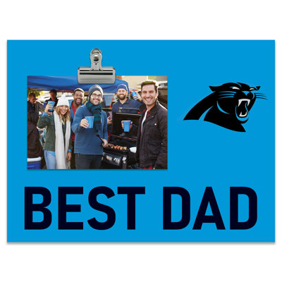 Cadre lumineux à pince Carolina Panthers Bright Line - Best Dad